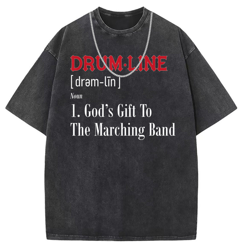 Men T Shirts Short Sleeve T-Shirt Washed Old Punk