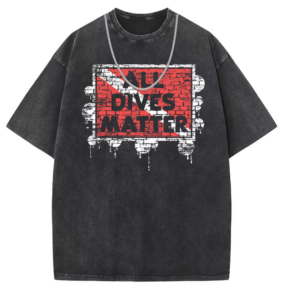 Men T Shirts Short-sleeved T-shirt women washed and old