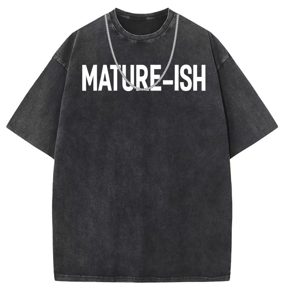 Men T Shirts Vintage old anime oversize printed short-sleeved T-shirt