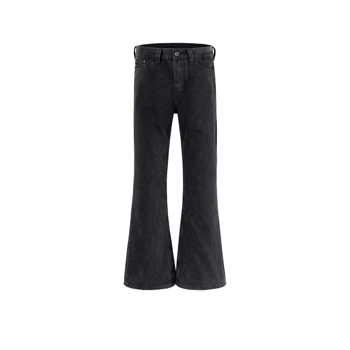 MIJKO Mens Vintage Pants MIJKO Mens Women's Trousers Demna Flared Washed Flared Jeans