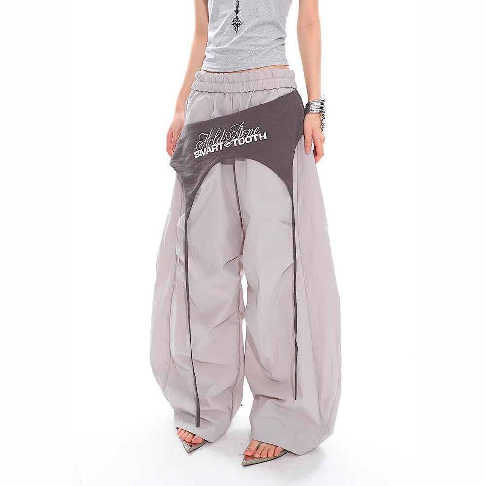 Women casual pants scimitar paratrooper pants