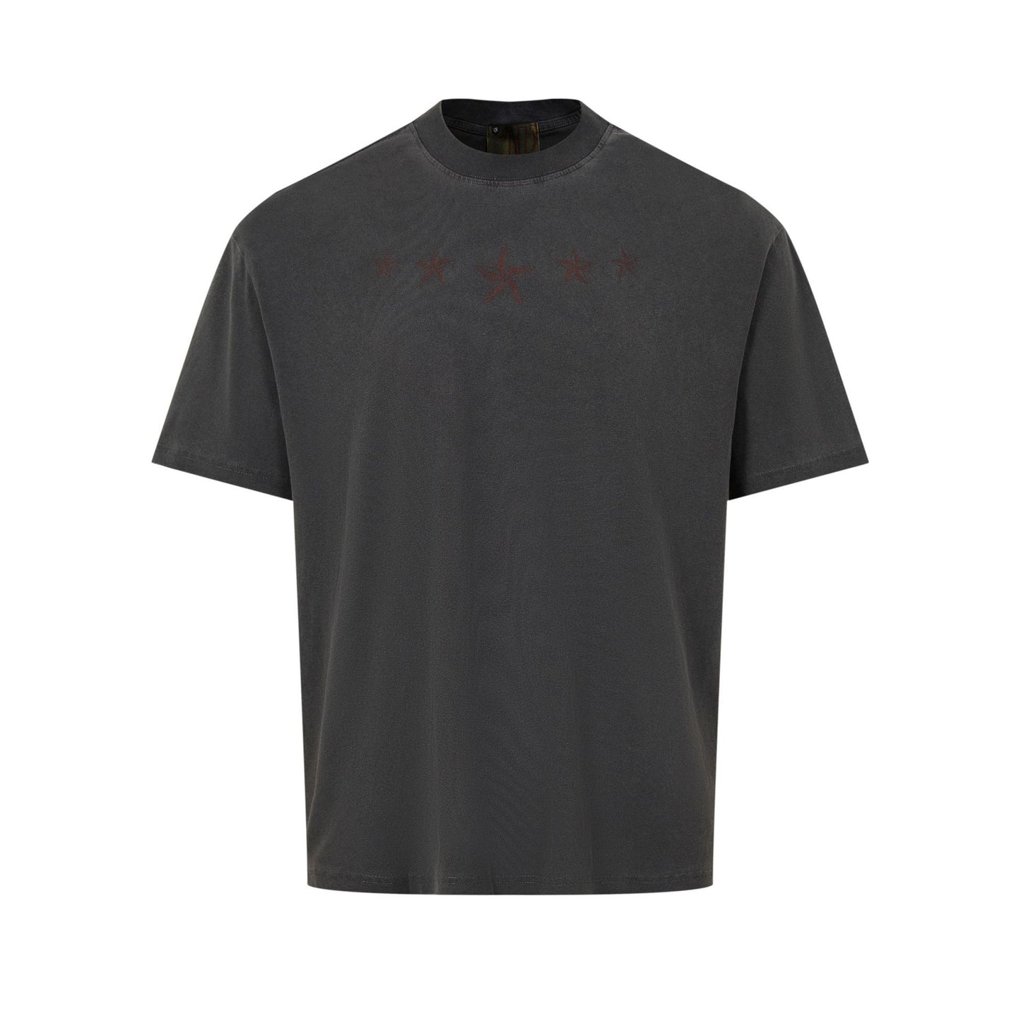Men t shirts summer washed old letter round neck loose short sleeves