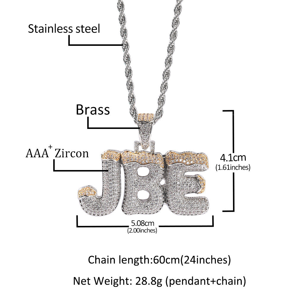 Jewelry Customized Letter Necklace Word Up Alphabet Pieces St. Valentine's Royalty