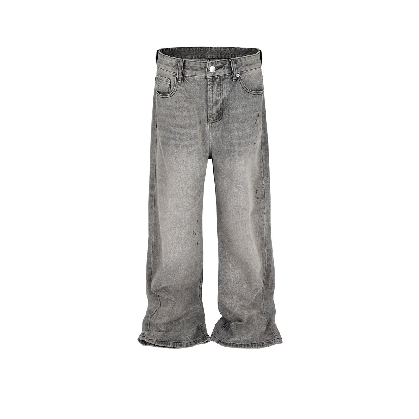 MIJKO Men's Vintage Pants MIJKO Washed Jeans Men's and Women's Loose Pants