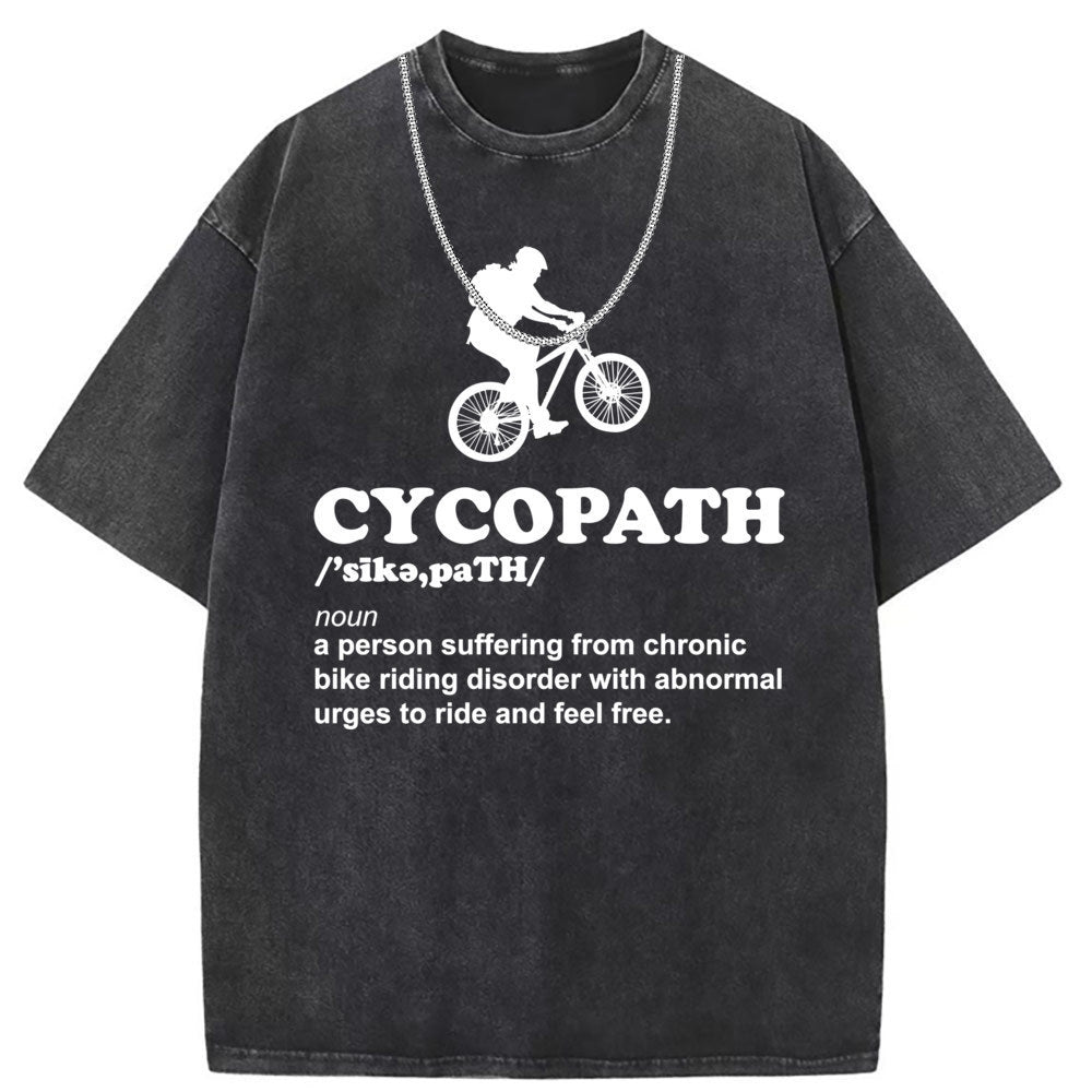Men T Shirts Washed old punk short-sleeved T-shirt