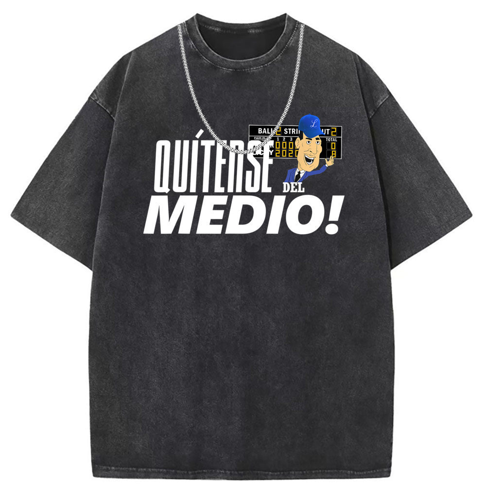 Men T Shirts Washed old punk cotton printed short-sleeved T-shirt