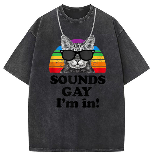 Mens T Shirts Washed Old Punk Short Sleeve T-Shirts