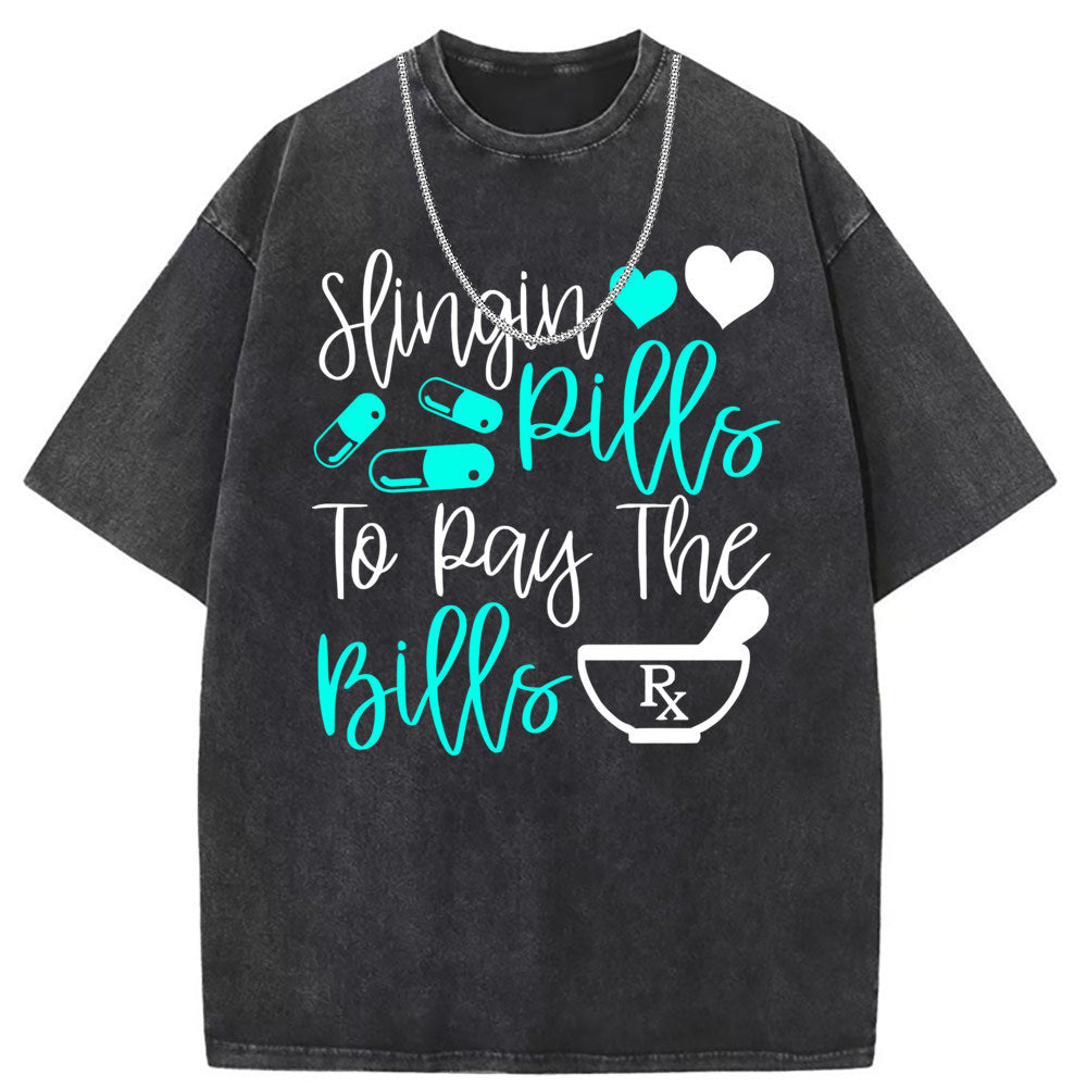 Men T Shirts Short-sleeved T-shirt women washed and old