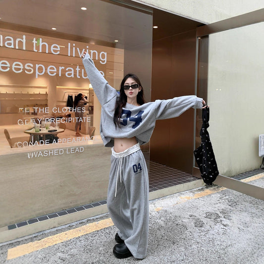 Women casual pant early autumn women loose drawstring high waist