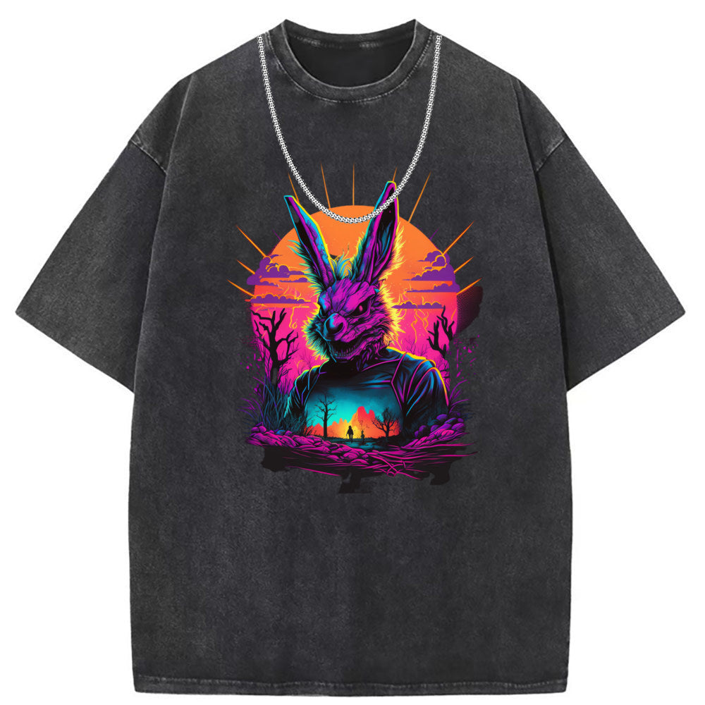 Mens T Shirts Batik Washed Doing Old Punk