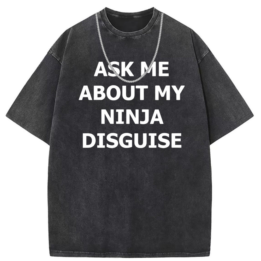 Men T Shirts T-shirt washed do old punk loose