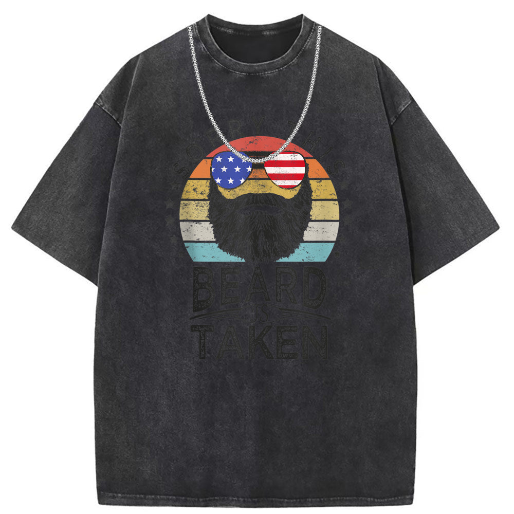 Mens T Shirts Short Sleeve T-Shirts Washed Old Punk