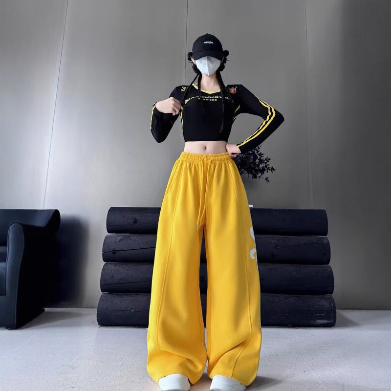 Women casual pants women retro loose sweatpants
