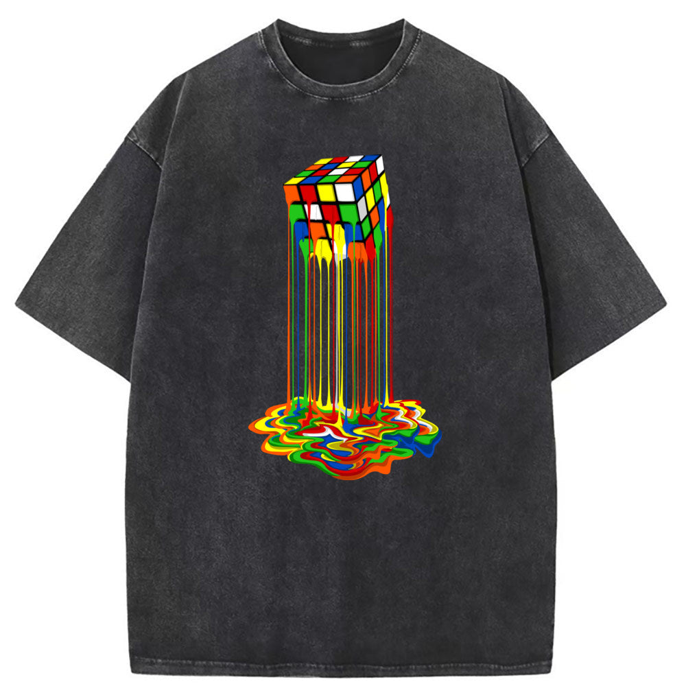Mens T Shirts Loose Print