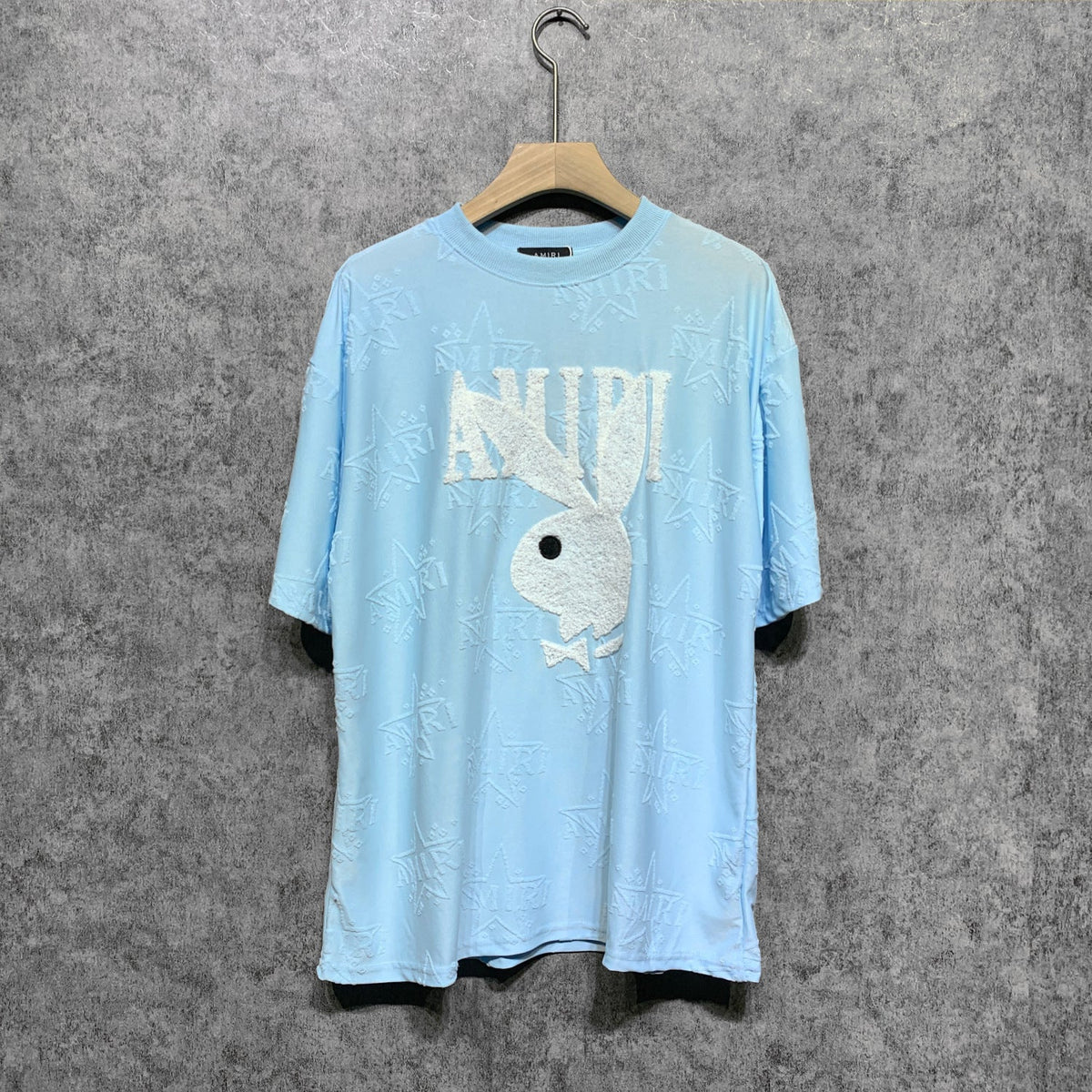 Amiri T Shirt Embroidered Jacquard Casual Round Neck