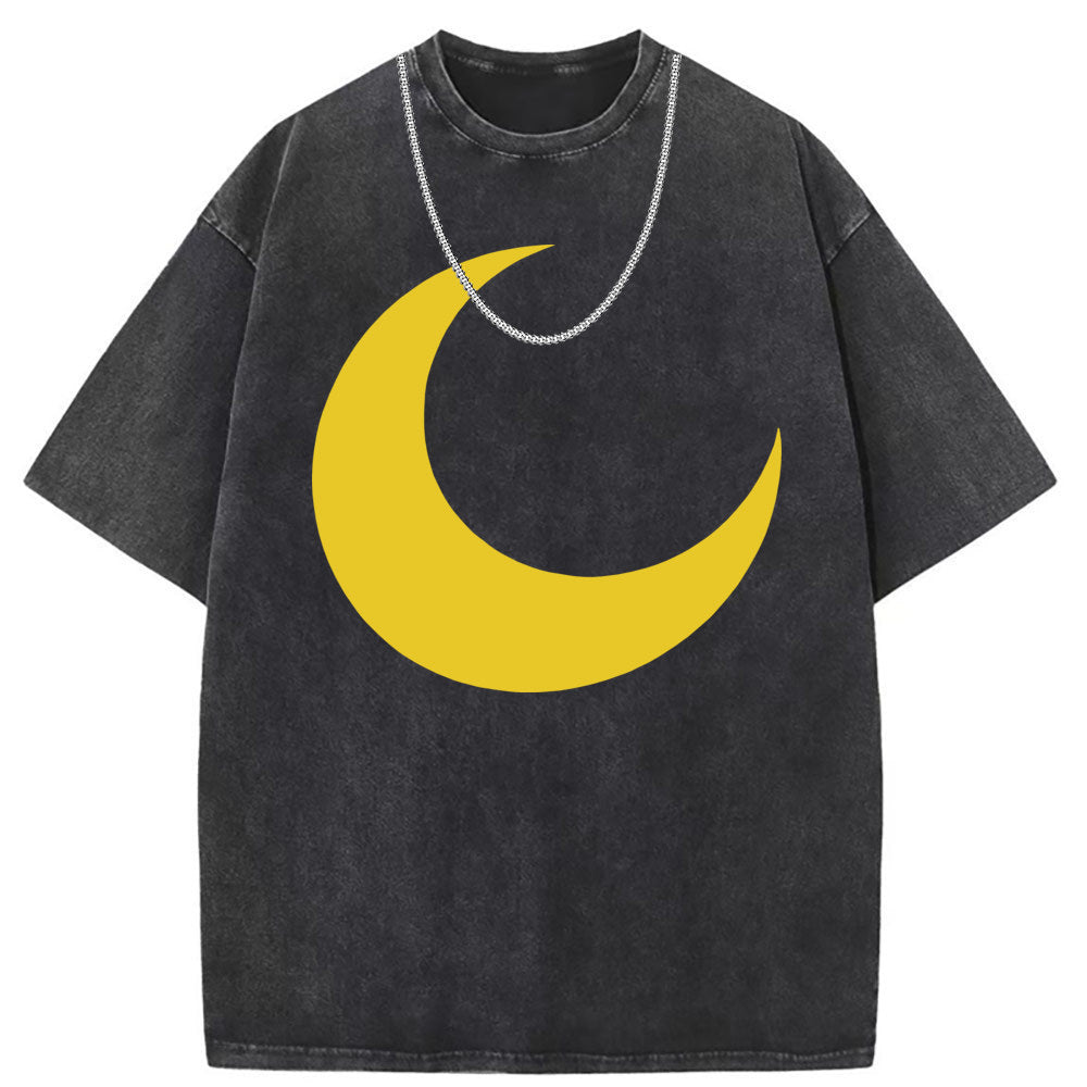 Men's T Shirts Cotton Crew Neck Short Sleeve T-Shirt Women's Washed and Old