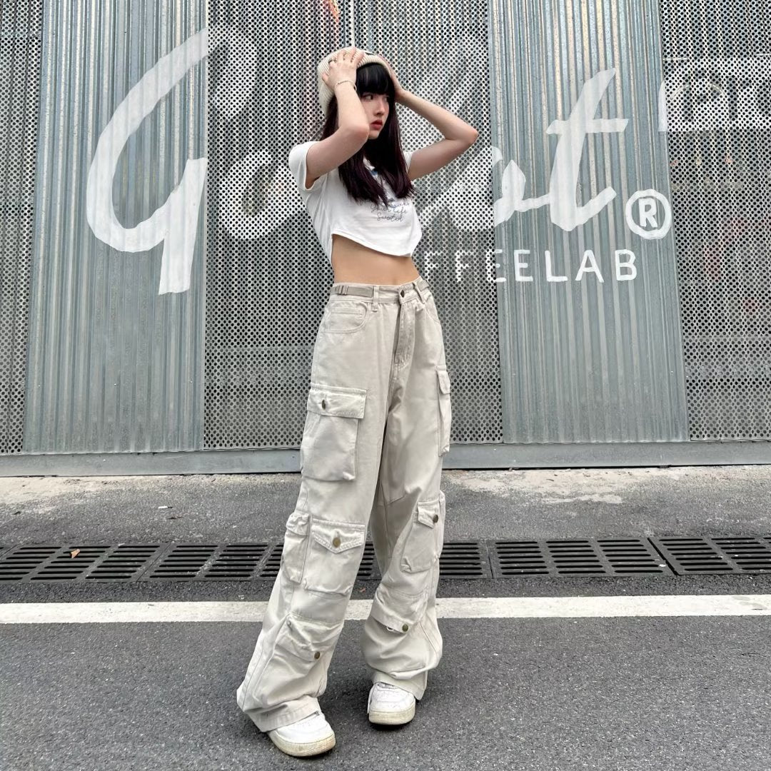Women casual pants retro