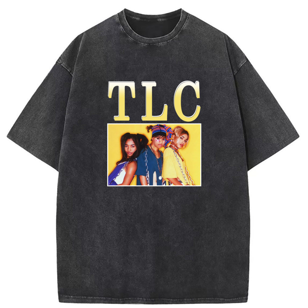 Mens T Shirts Cartoon Print Crew Neck