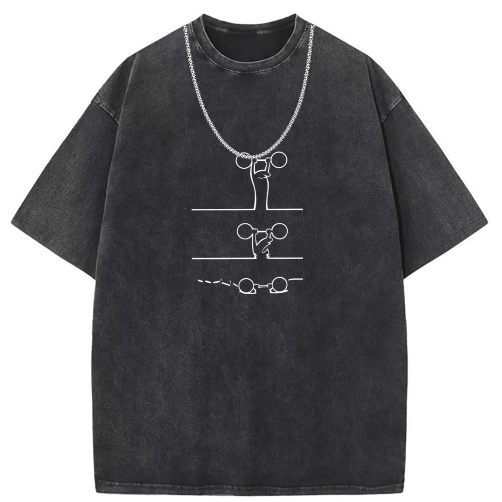 Men T Shirts Vintage old anime oversize printed short-sleeved T-shirt