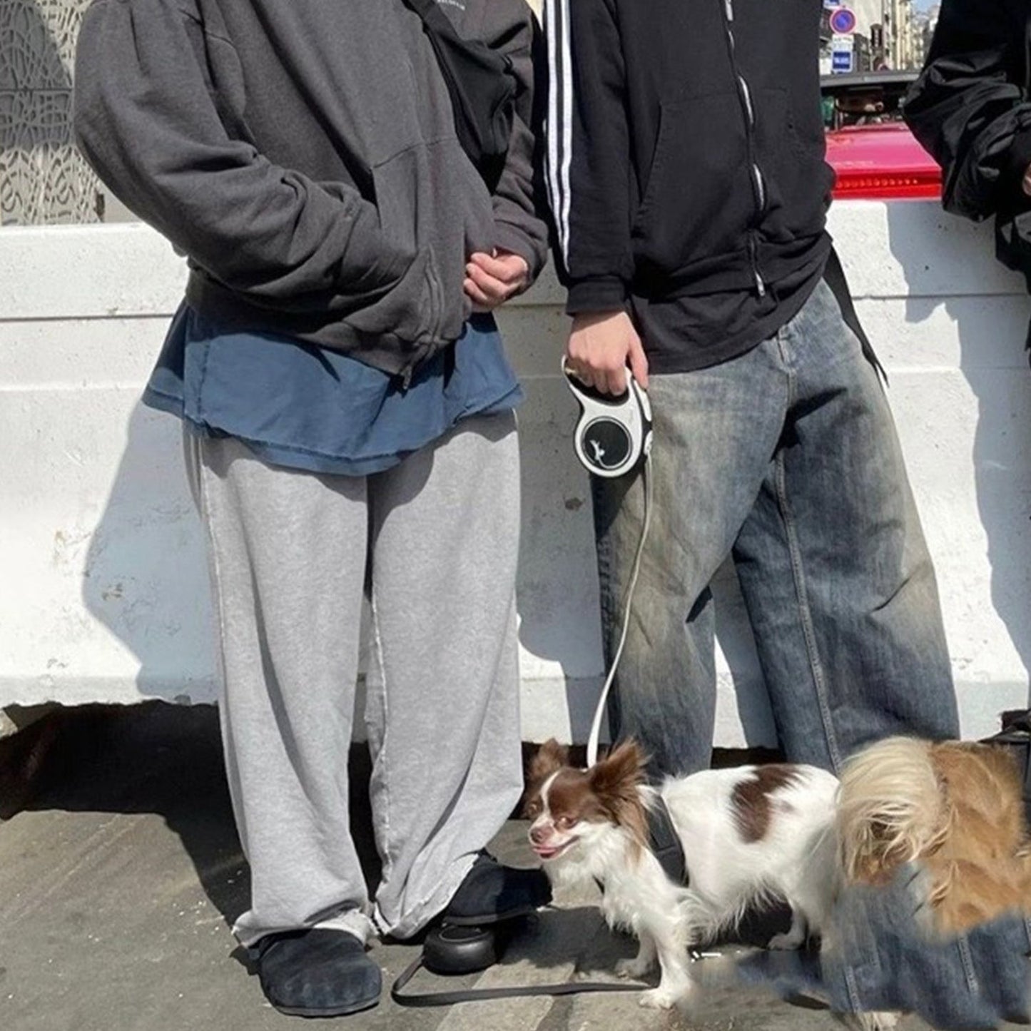 MIJKO Mens Vintage Pants MIJKO Mens Women's Old Baggy Trousers Straight Jeans