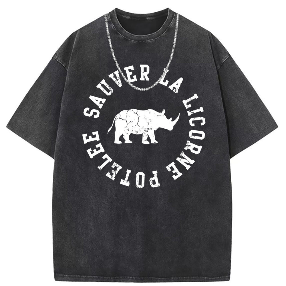 Men T Shirts Crew neck short sleeve T-shirt washed old American style