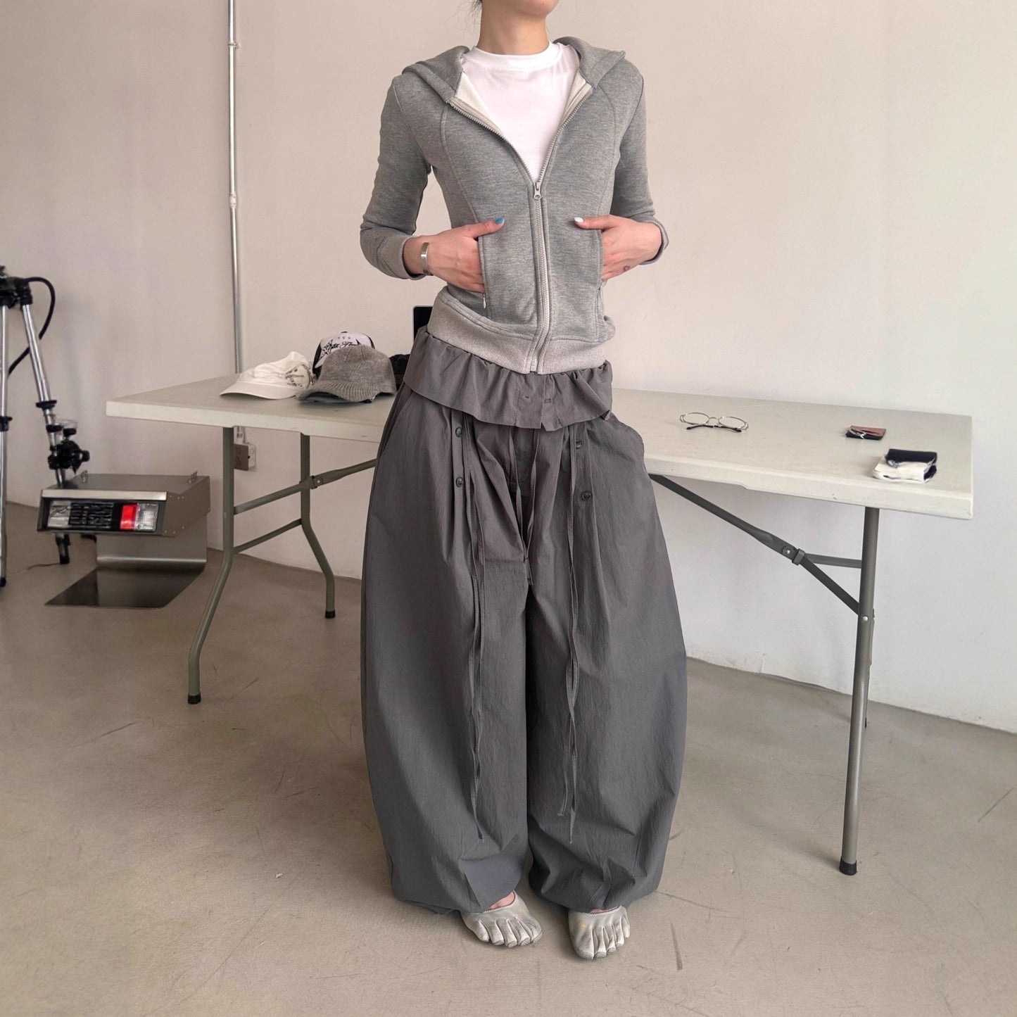 Women casual pant high waistloose