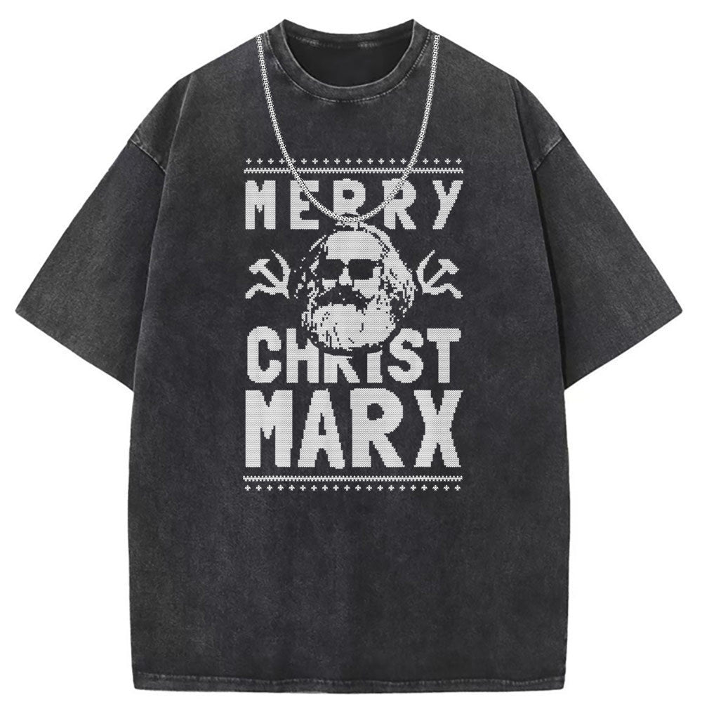 Men T Shirts Short-sleeved T-shirt women wash and do old street