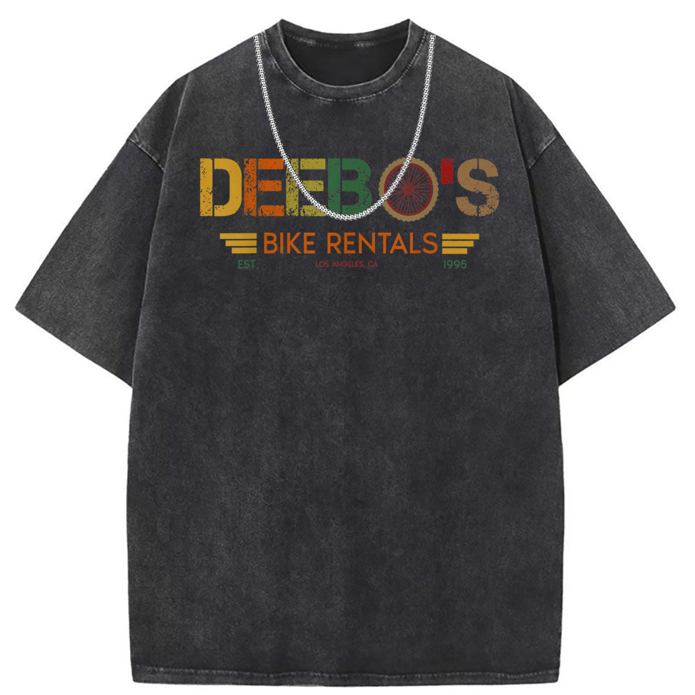Men T Shirts Crew neck short sleeve T-shirt washed old American style