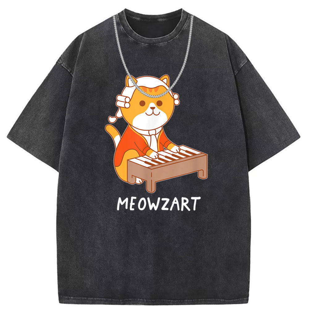 Men T Shirts Crew neck short-sleeved T-shirt washed and made old American street