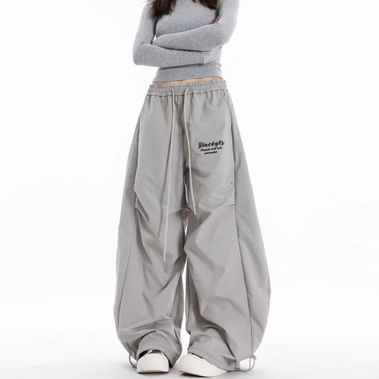 Women casual pant retro women's drawstring