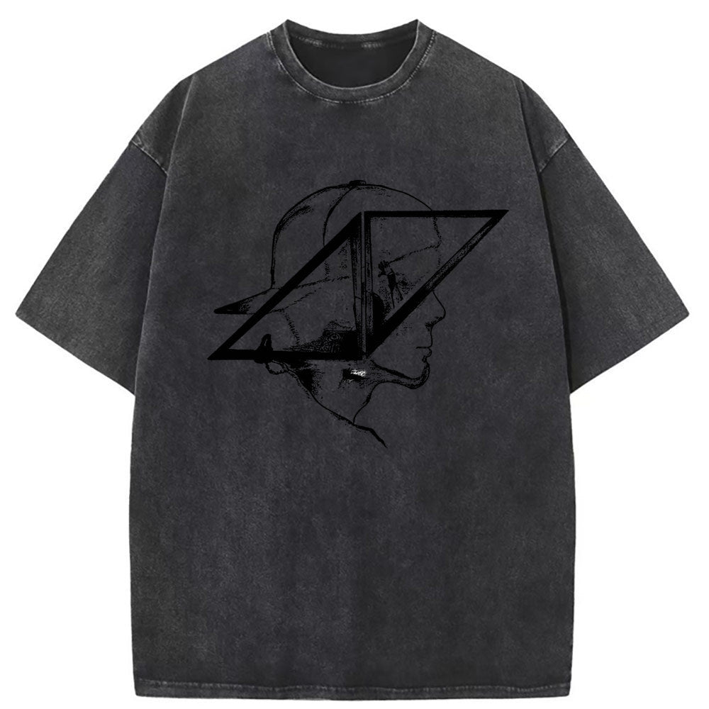 Mens T Shirts Short Sleeve Graffiti Vintage
