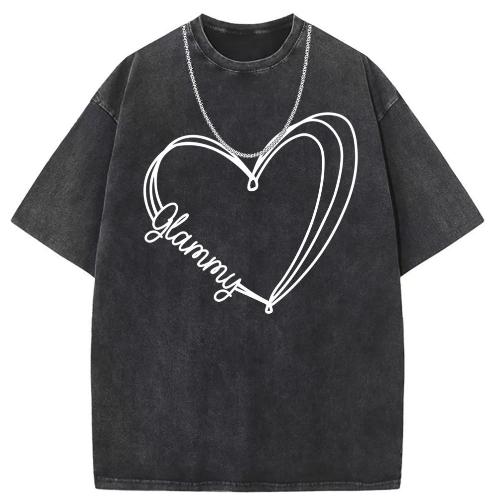Men T Shirts Washed Old Printed Short Sleeve T-Shirts Loose Casual