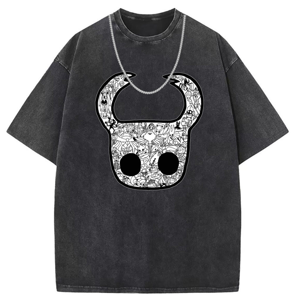 Men T Shirts Short-sleeved T-shirt women washed and old