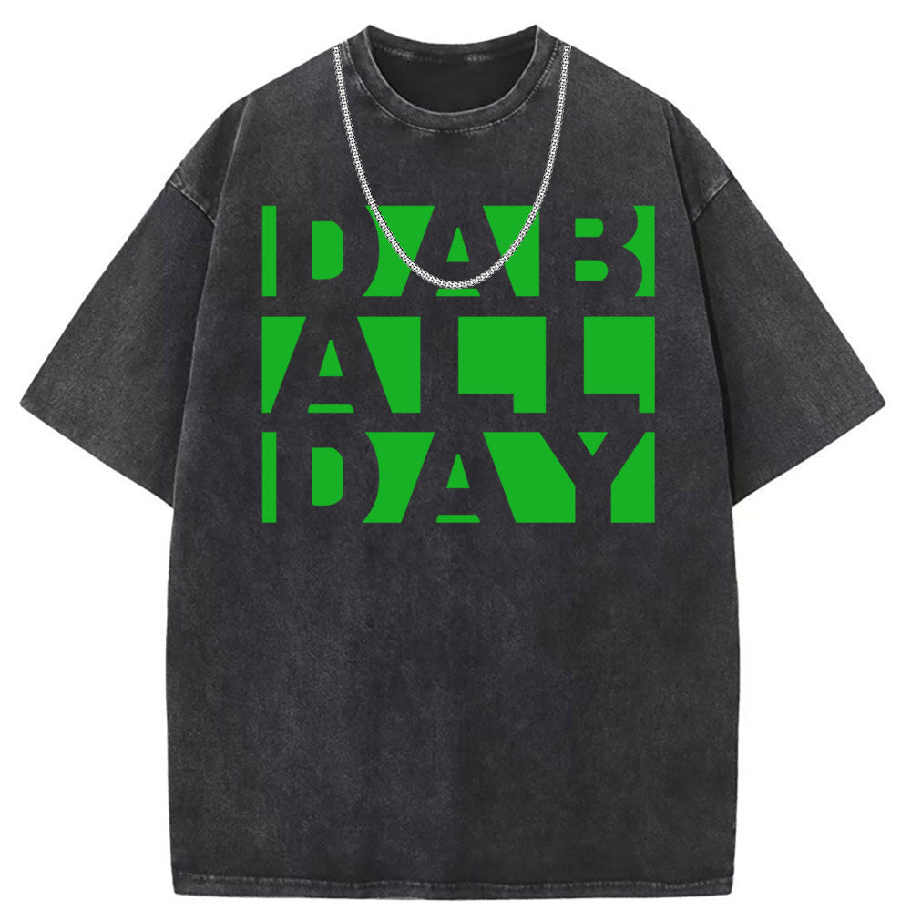 Men T Shirts Washed old punk short-sleeved T-shirt
