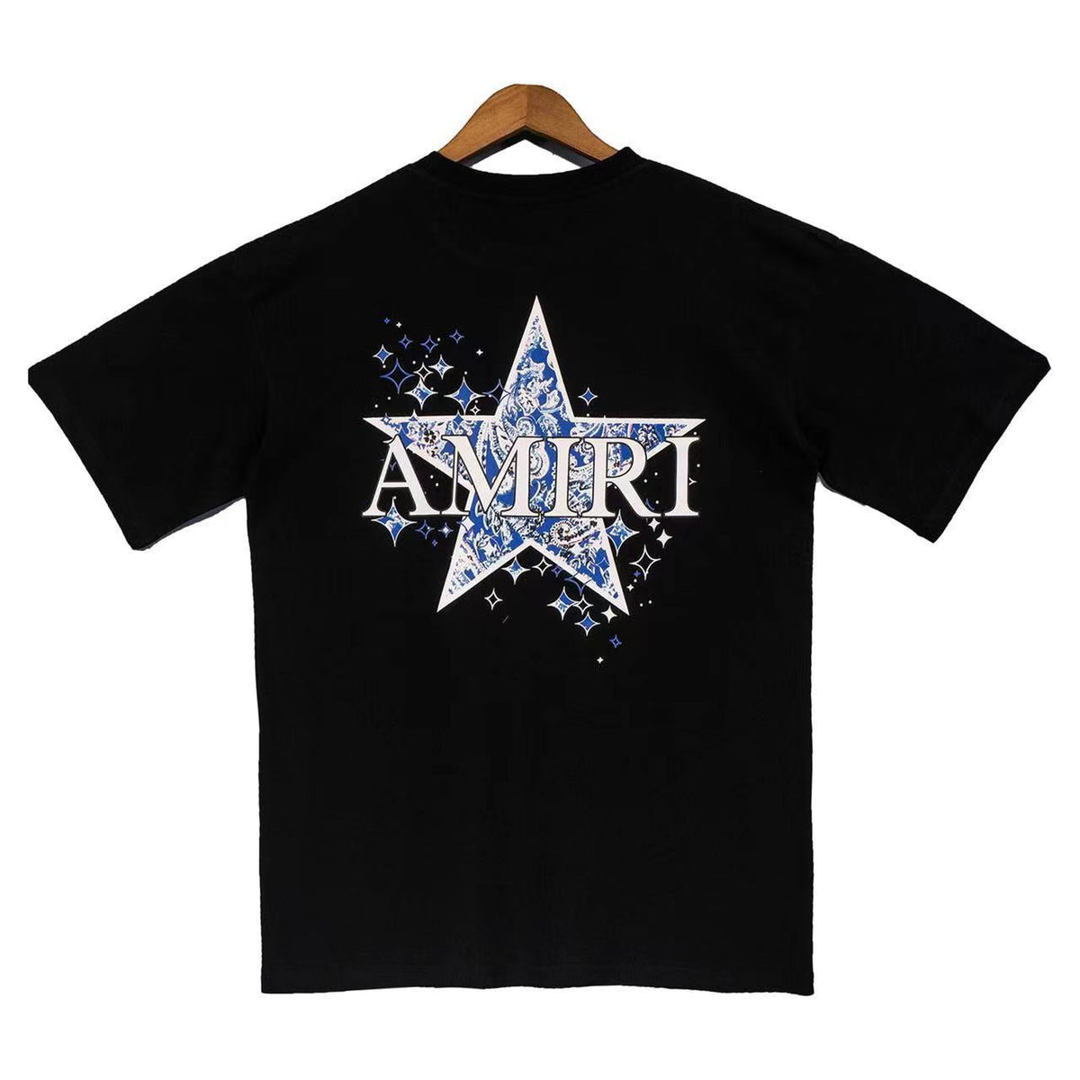 Amiri T Shirt Paisley Five-Pointed Star Printing