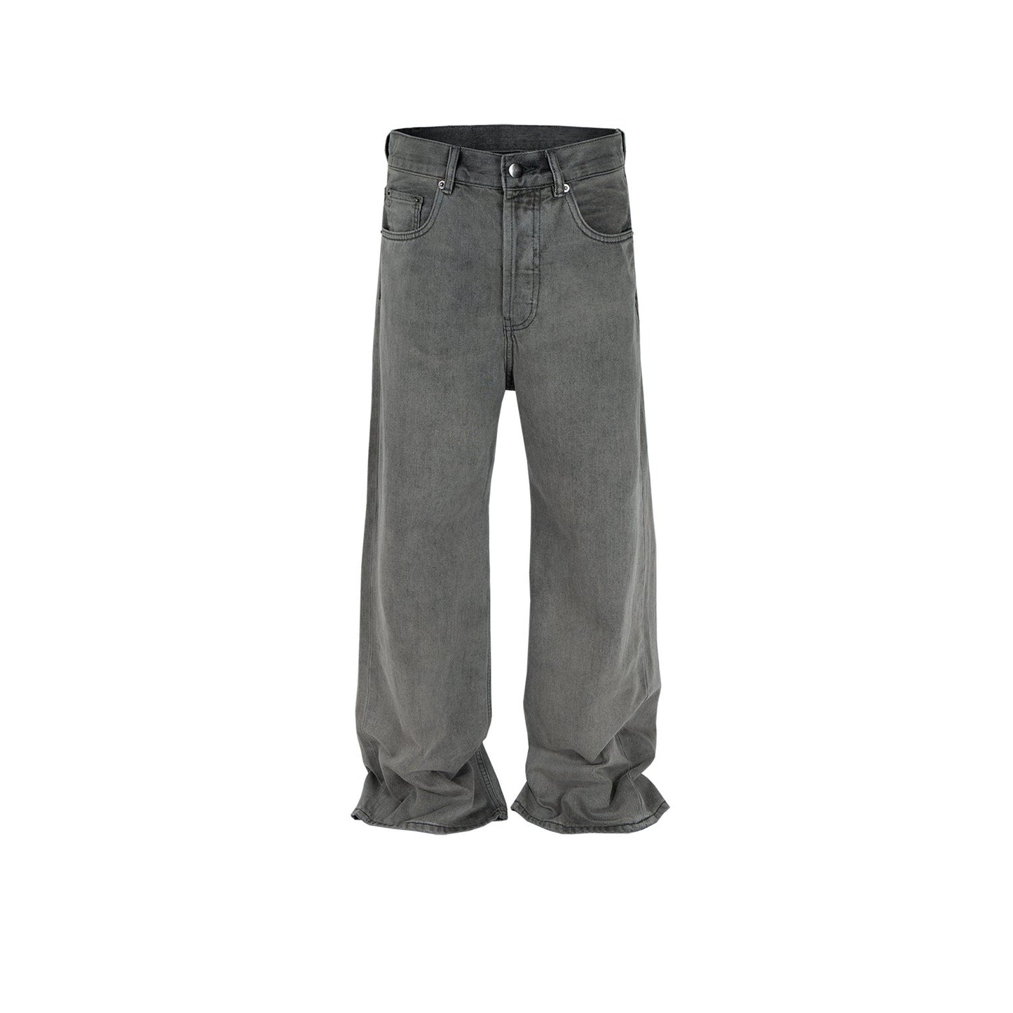 MIJKO Men's Vintage Pants MIJKO Straight Pants Men's and Women's Washed Old Dyed Jeans