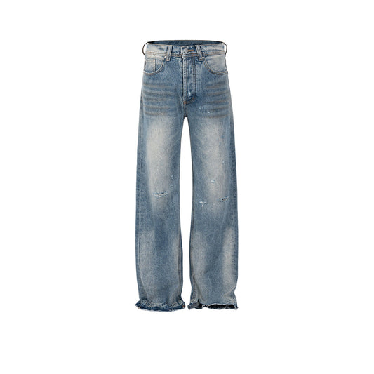 MIJKO Men's Vintage Pants MIJKO Men's Women's Vintage Washed Old Trousers Jeans