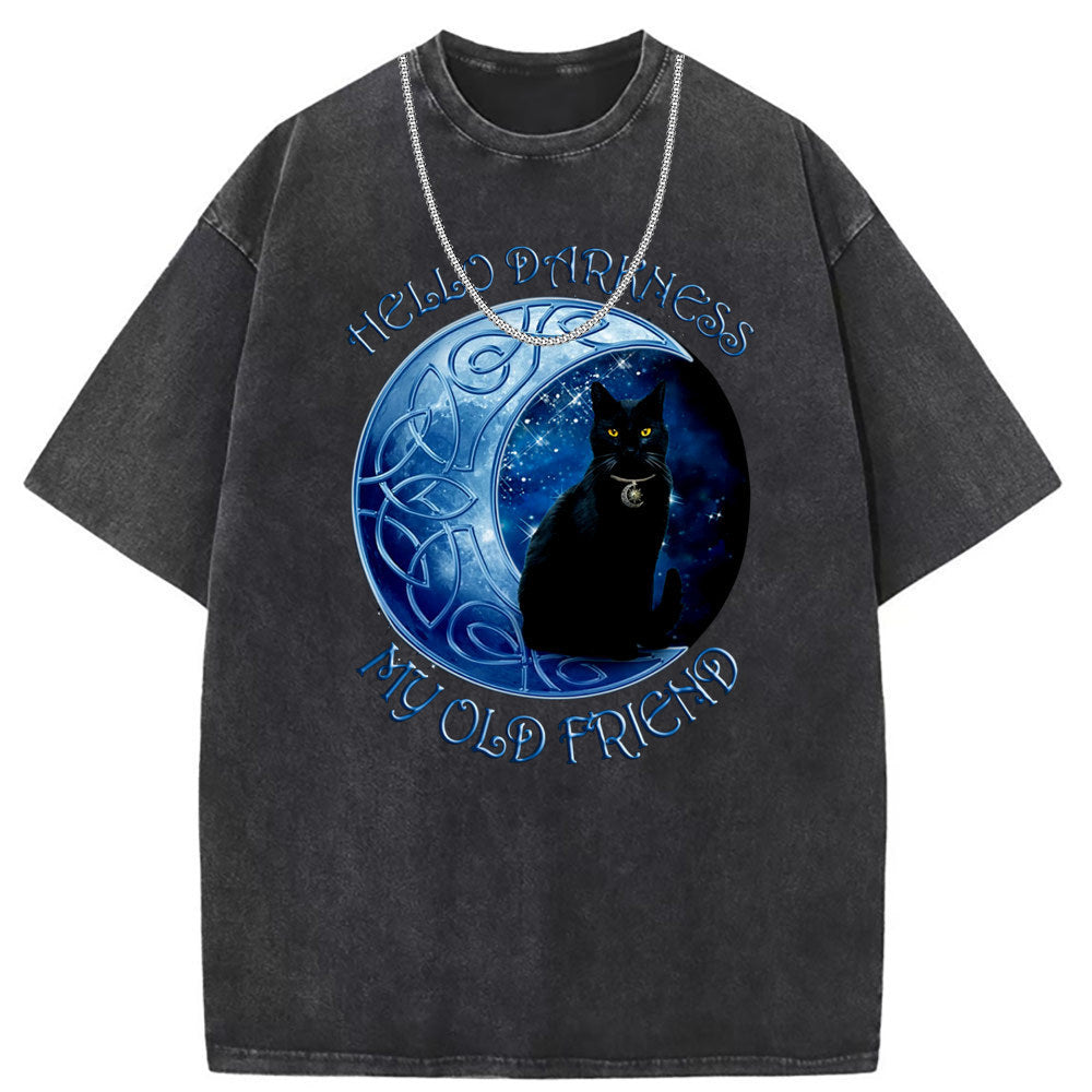 Men T Shirts Vintage old anime oversize printed short-sleeved T-shirt
