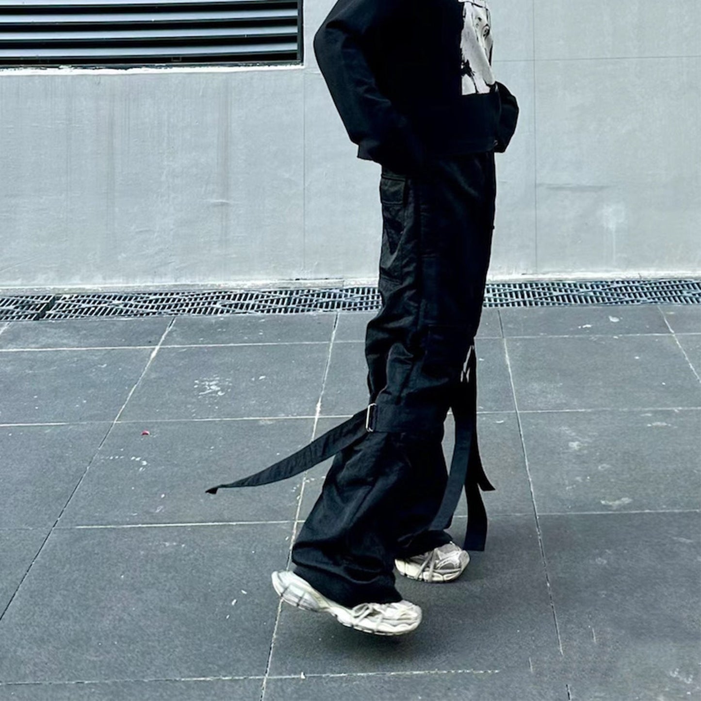 MIJKO Men's Vintage Pants MIJKO Men's Women's Straight Pull Overalls