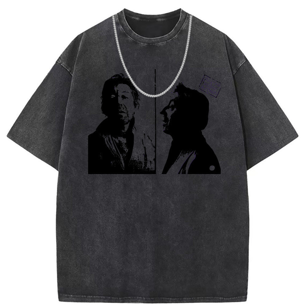 Mens T Shirts Cotton Printed Short Sleeves