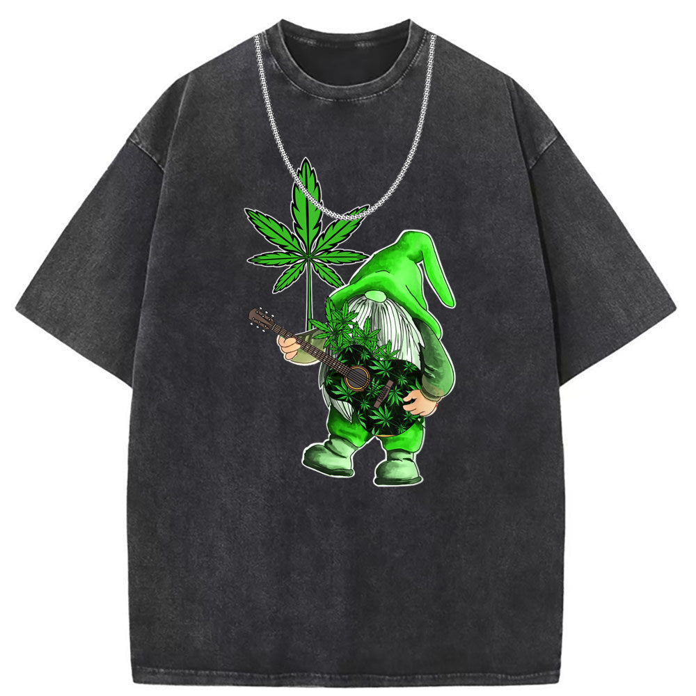 Mens T Shirts Washed Old Punk Short Sleeve T-Shirts