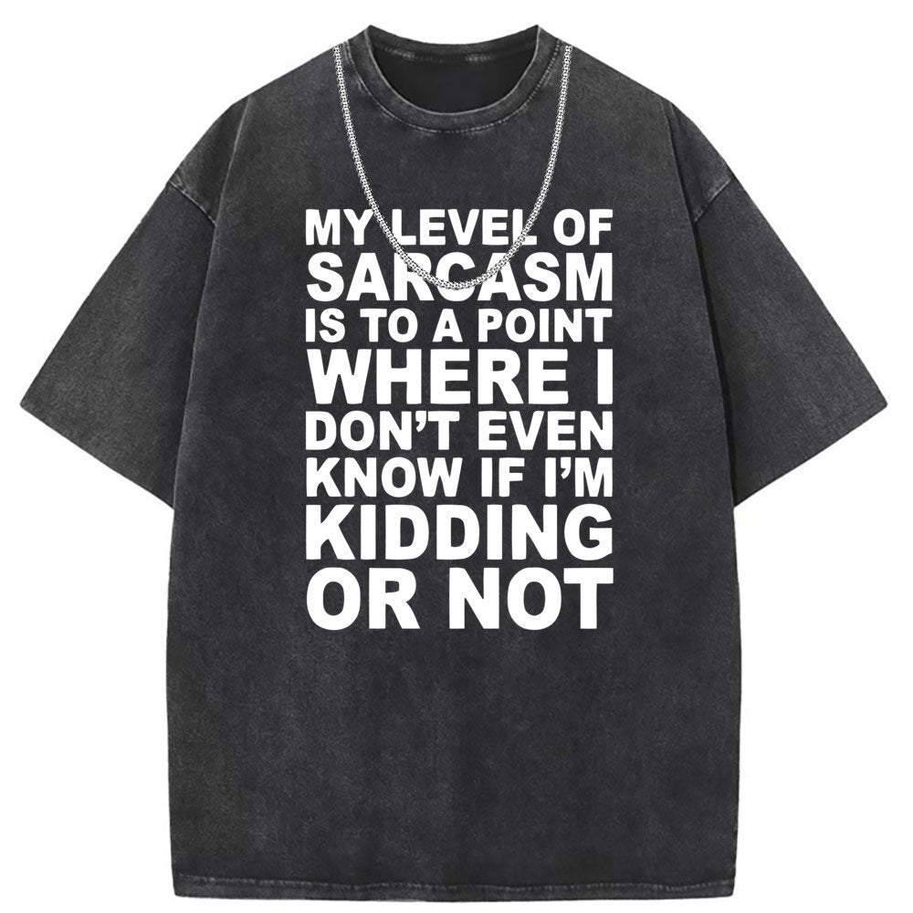 Men T Shirts Crew neck short sleeve T-shirt women washed and old