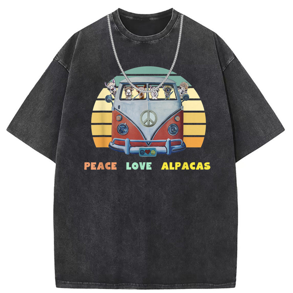 Men T Shirts Old vintage cotton printed short sleeves