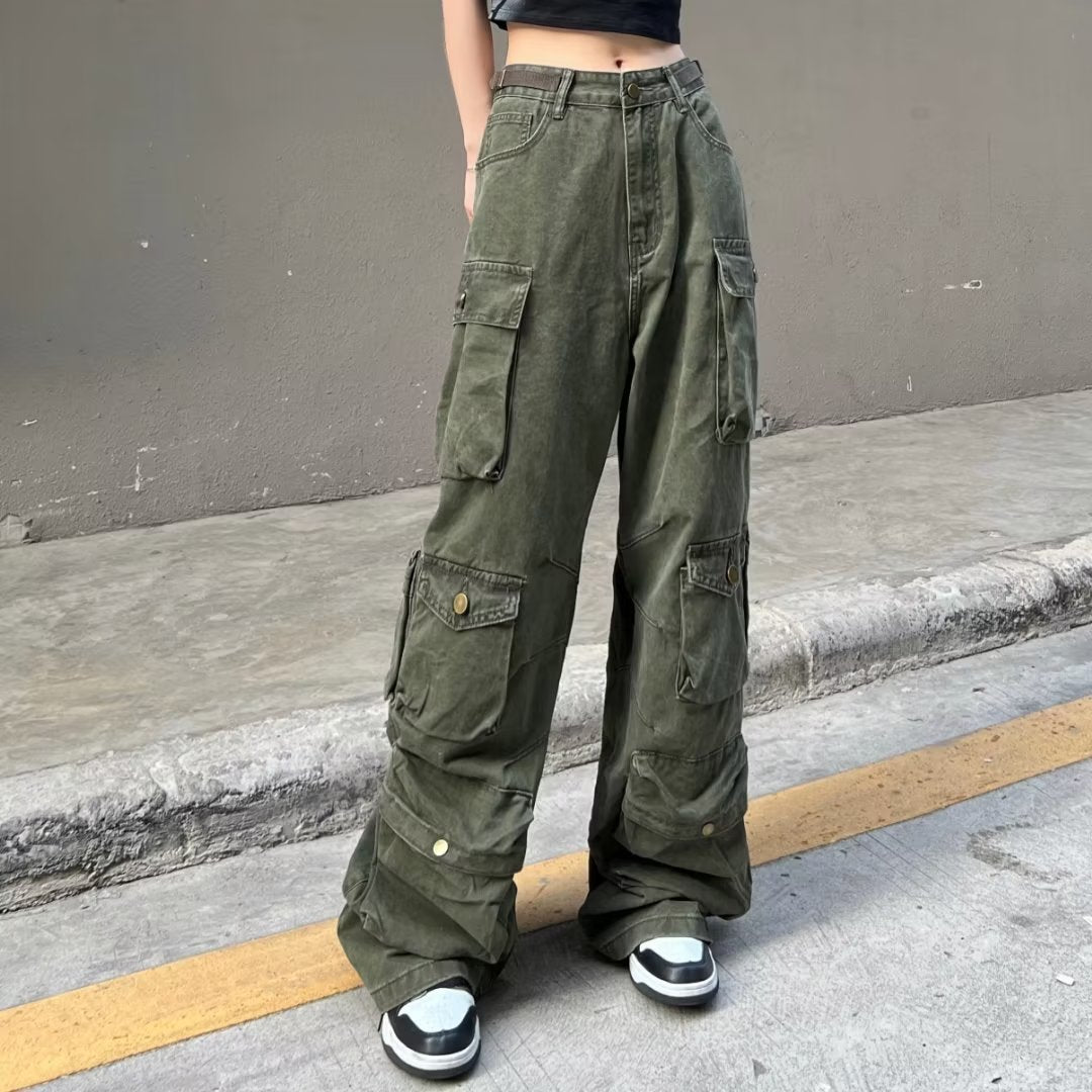 Women casual pants retro
