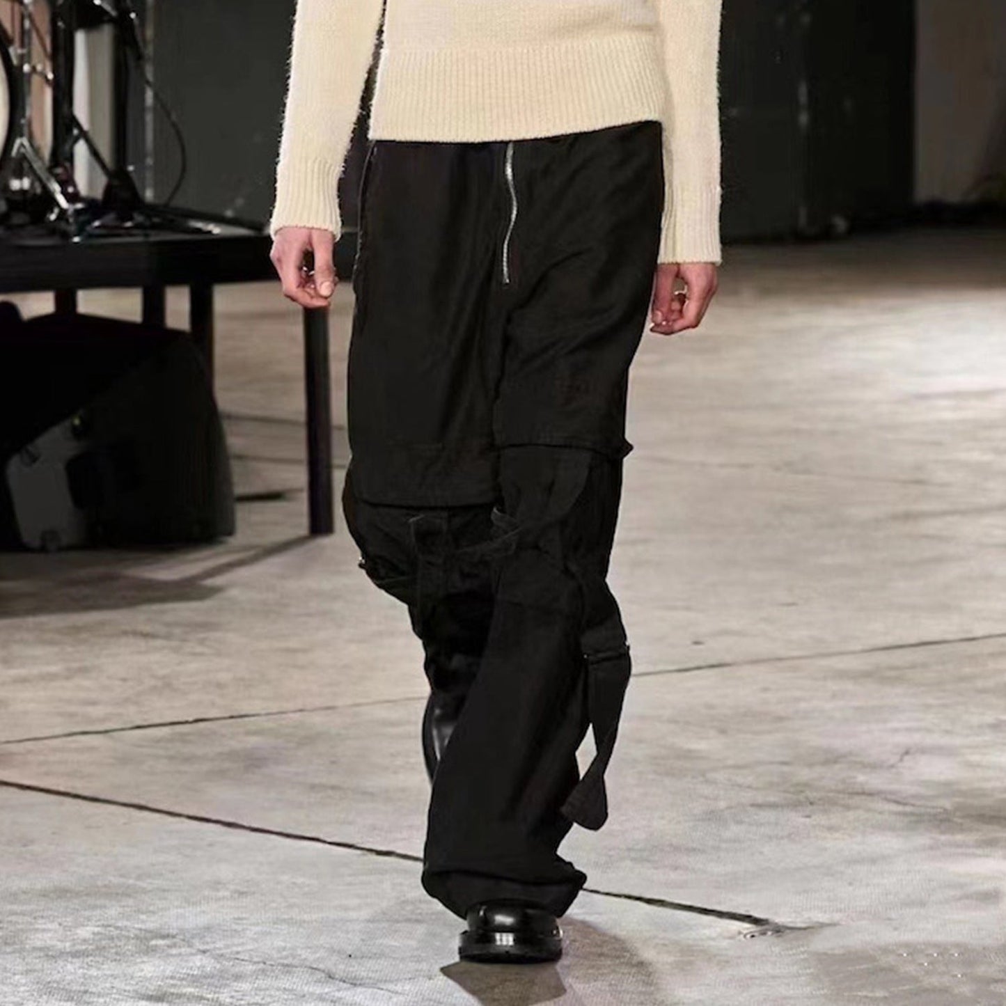 MIJKO Men's Vintage Pants MIJKO Men's Women's Straight Pull Overalls