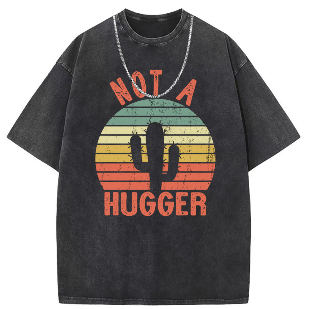 Men T Shirts Crew neck short sleeve T-shirt washed old American style