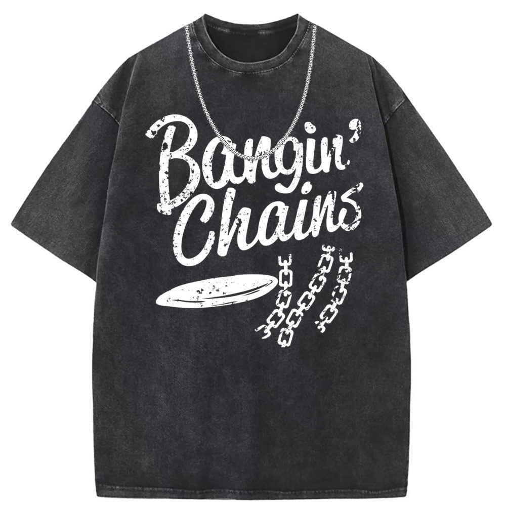 Mens T Shirts Washed Old Printed Short Sleeve T-Shirts Loose