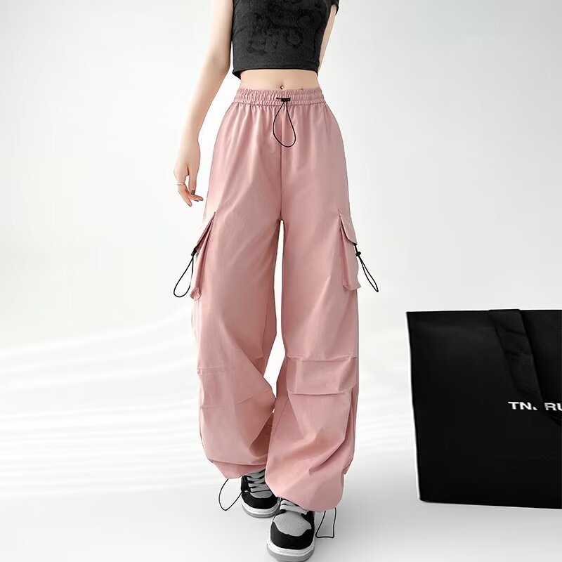 Women casual pants retro spring summer loose