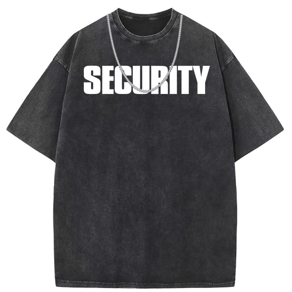 Men T Shirts Printed Short Sleeve T-Shirt Washed Old Punk Loose