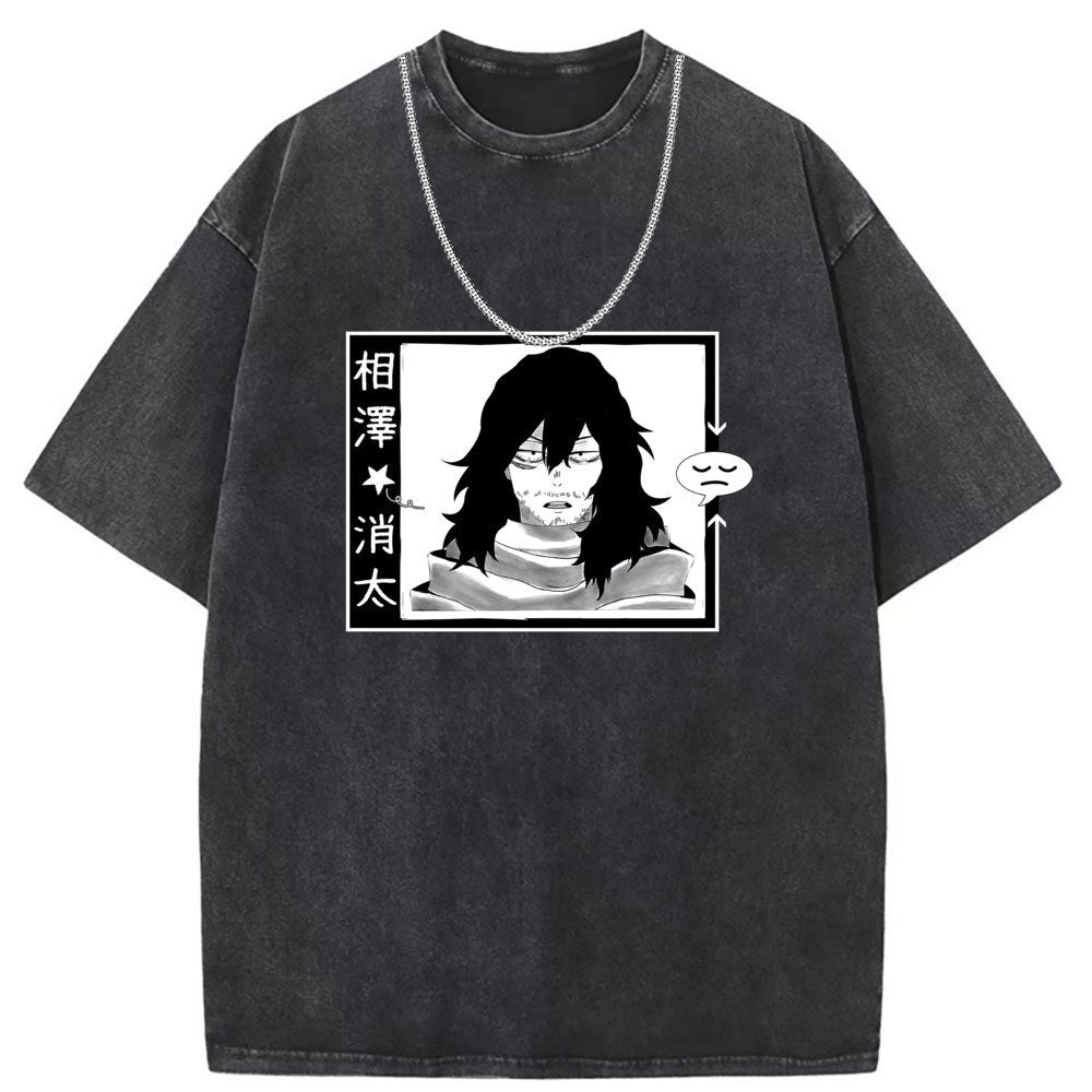 Men T Shirts Washed Old Casual